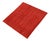 Modern 7x7 Fine Hand-Knotted Square Red & Burgundy Geometric Modern Rug For Sale - Image 3 of 9