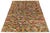 Brown Contemporary Hand-Knotted Baluch Style Rug Vibrant L-Shaped Motif Geometric Wool For Sale - Image 8 of 11
