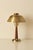 Swedish table lamp by Hans Bergström, teak and brass. Produced by ASEA, 1950s. New wiring. This piece is attributed to the...