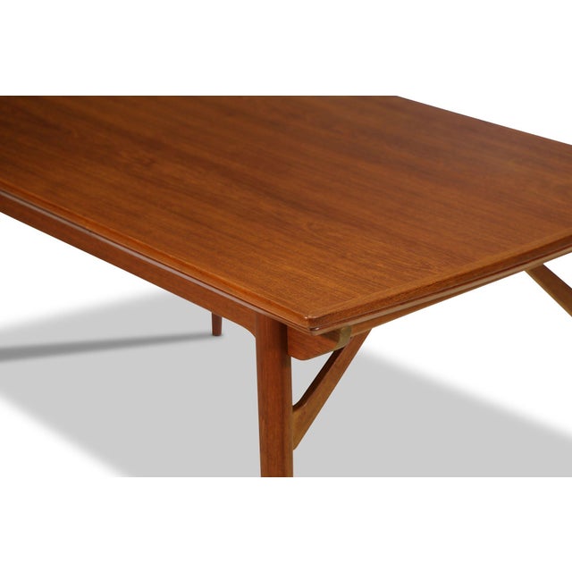 Attributed to Harry Østergaard Danish Teak Draw-Leaf Extension Dining Table, Circa 1960 For Sale In San Francisco - Image 6 of 11