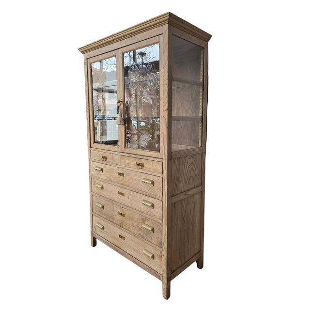 1940s Vintage Spanish Wooden Display Cabinet, 1940s For Sale - Image 5 of 9