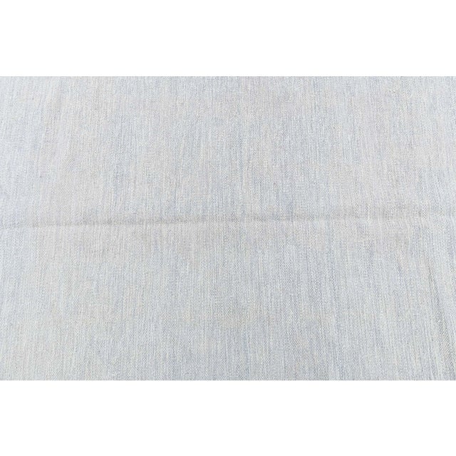 Mid-Century Modern Doris Leslie Blau Mid-Century Swedish Geometric Light Gray Flatweave Wool Rug For Sale - Image 3 of 9