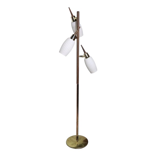 Mid 20th Century Three Light Pole Lamp After Thurston C 1950/60's For Sale