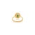 Metal Zambian Emerald Pharaonic Style Cluster Diamond Ring Size 5.5 For Sale - Image 7 of 12