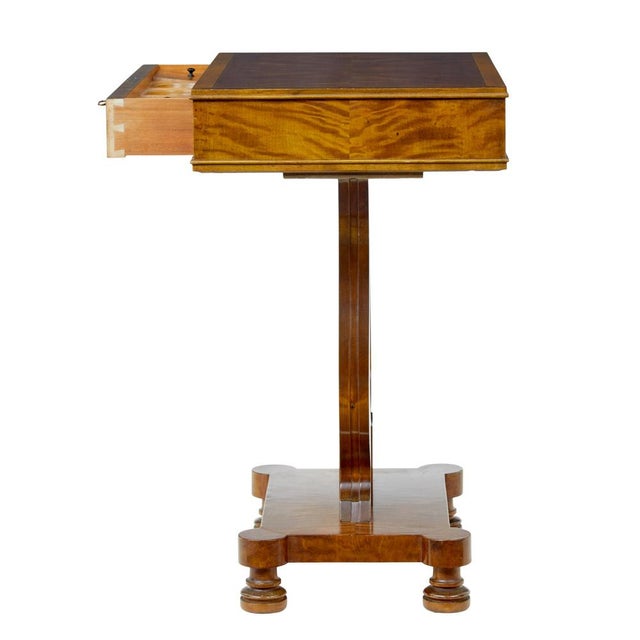 Traditional Antique Birch Sewing Table with Contents, 1895 For Sale - Image 3 of 10