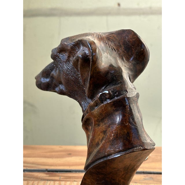 Cast Iron Bust of a Greyhound, 1920s-1940s For Sale - Image 3 of 6