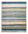 Modern Multicolor Tulu Handmade Striped Pattern Wool Rug For Sale