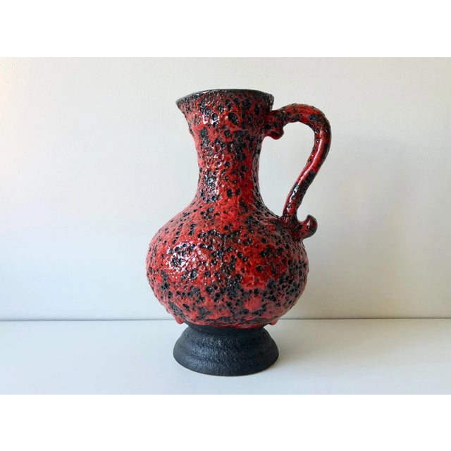 Mid-Century Modern Cermic Fat Lava Pitcher No 70-20 from Walter Gerhards, 1970s, 1960s For Sale - Image 3 of 8