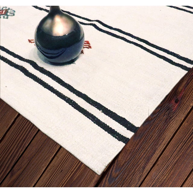 Pasargad Home Vintage Kilim Ivory Area Rug, 5' 4'' X 6' 0'' For Sale - Image 4 of 5