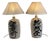 Japanese Sake Jar Lamps in Glazed Stoneware, 1920s, Set of 2 For Sale