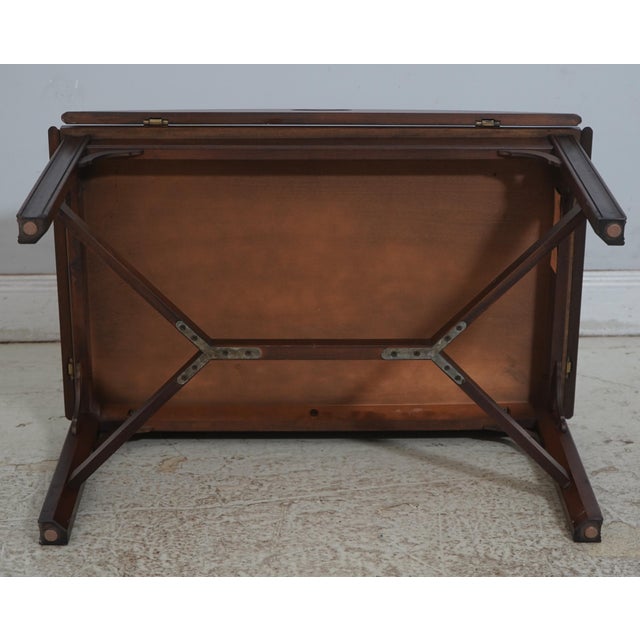 Henkel Harris Virginia Galleries Mahogany Butlers Coffee Table For Sale - Image 12 of 13