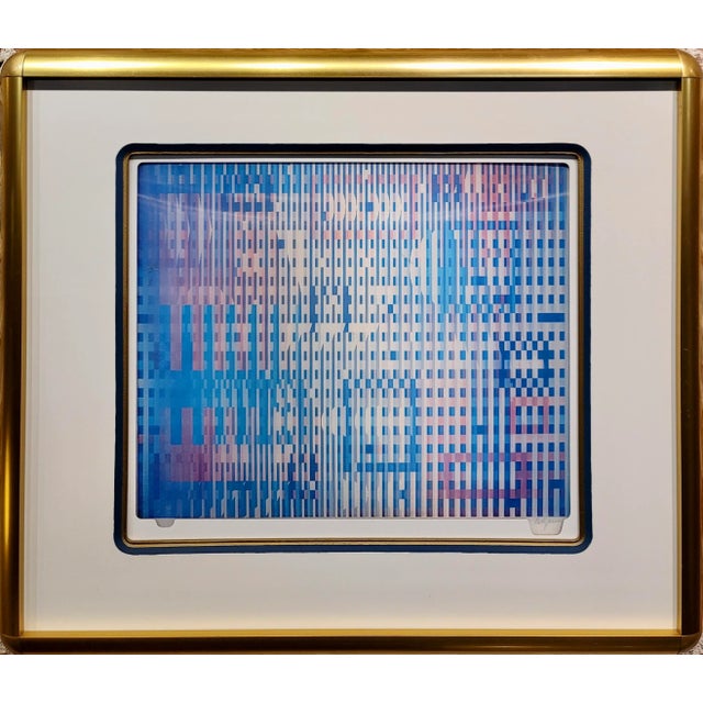 Yaacov Agam - Abstract Untitled -Original Vintage Agamograph in Colors For Sale - Image 9 of 9