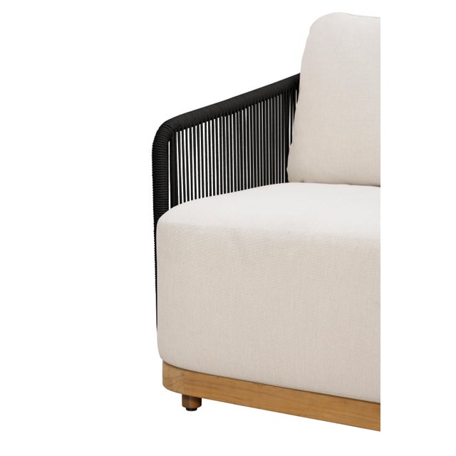 Upgrade your outdoor space with the Alpine Teak Wood Outdoor Sofa, crafted with a durable teak wood frame and elegant...