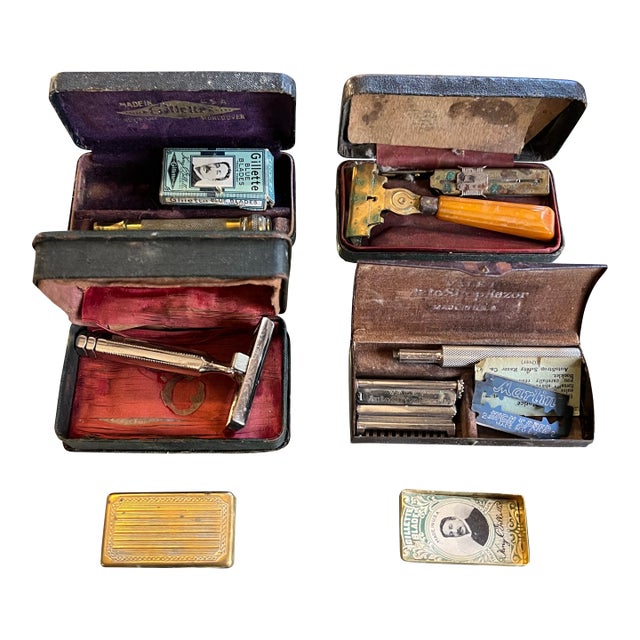 Instant Collection of Vintage Men's Razors and Razor Kits For Sale