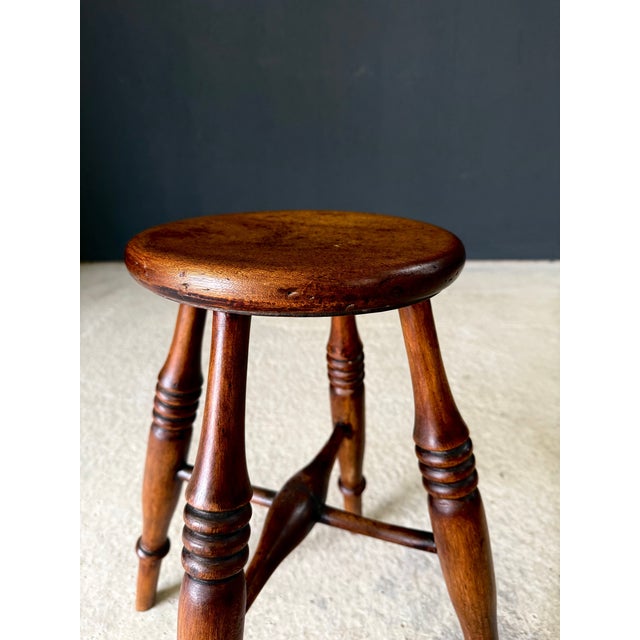 1940s French Provincial Turned Stool, 1940s For Sale - Image 5 of 17