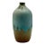 Vintage Artist Signed Studio Pottery Bud Vase, Blue Drip Glaze Ceramic Vase For Sale
