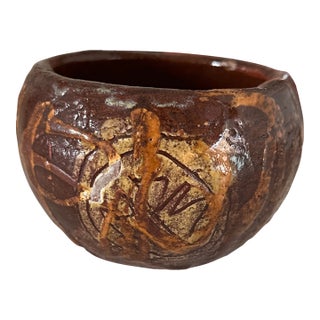 Mid 20th Century Mid-Century Paul Bogatay Studio Pottery Pinch Pot For Sale