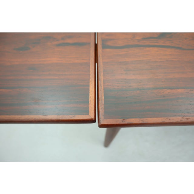 Mid-Century Danish Rosewood Extending Dining Table from Am Mobler For Sale - Image 9 of 17