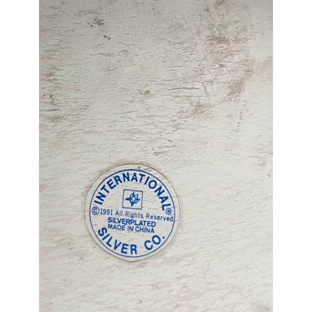 Vintage Silver Plate Pantry Charger Plate Set-10 Pieces For Sale In Houston - Image 6 of 8