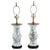 Mid 20th Century Pair of Chinese Porcelain Lamps With Colorful Figure Detail For Sale - Image 5 of 5