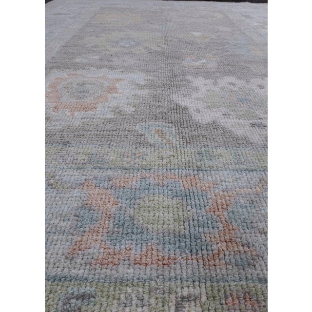 Textile Turkish Oushak Rug 4'4" x 6'3" For Sale - Image 7 of 8