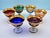 Gold Colored Murano Glass Cups from Manifattura Di Murano, 1970s, Set of 6 For Sale - Image 8 of 9