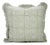 Fabdivine Artisan Block Print Throw Frill Pillow Cover Green 26x26 Inch Thick Cotton White- 6 Kamal For Sale