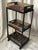 Industrial 1970s Heavy-Duty Industrial Grade 3-Tier Rolling Cart in Exceptionally Rare True Argentine Greenheart Wood & Heavy Iron Base For Sale - Image 3 of 12