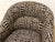 Vintage Postmodern Geometric Club Chair in Black & Tan For Sale In Los Angeles - Image 6 of 10