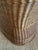 Sculptural French Barrel Wicker Chair in Woven Rattan and Willow, 1960s For Sale - Image 9 of 13
