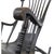 Mid 20th Century Italian Turned Wood Rocking Chair For Sale - Image 4 of 4