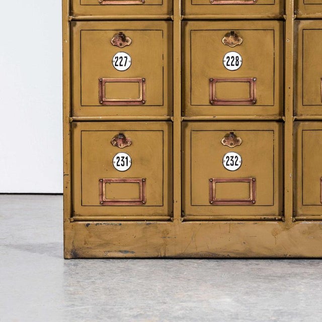 Industrial French Industrial Metal Cabinet, 1920s For Sale - Image 3 of 11