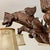 Antique Black Forest Gothic Revival Carved Wood Chandelier with Gargoyles and Mascarons, 1940s For Sale - Image 4 of 17