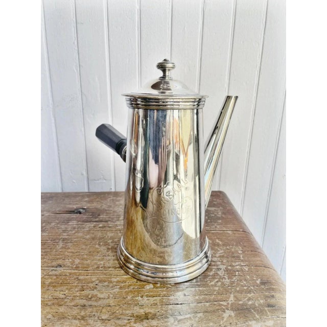 Silver Christofle Silver Coffee Pot From Kursaal Cirque Theater in Besancon France For Sale - Image 8 of 8