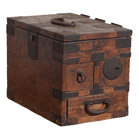 Antique Japanese Document Chest For Sale