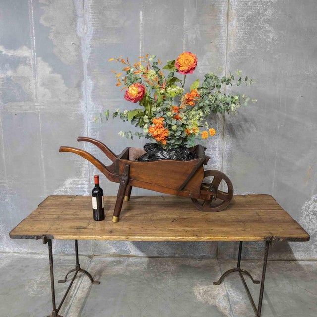 Mahogany Child's Wheelbarrow, 1970s For Sale - Image 12 of 14