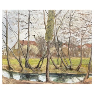 Jean-François Chomel, Vesegnin, Ain, 1963, Oil on Canvas For Sale