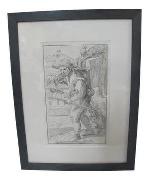 Simon Guillain After Annibale Carracci Plate 62 Bird Catcher Le Arti De Bologna