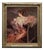 Angelo Granati, Woman on the Sofa, Oil on Canvas, Framed For Sale