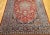 Red Vintage Room Size Persian Isfahan Rug, Handwoven Floral Pattern, Red & Blue, 9’ X 12’ For Sale - Image 8 of 12