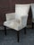 Greige Late 20th Century Pair Hickory Chair Mto Zoffany Ocelot Velvet Upholstered and Walnut Armchairs For Sale - Image 8 of 11