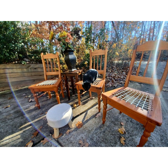 Authentic Riempie Chairs Set of 3 Chairish