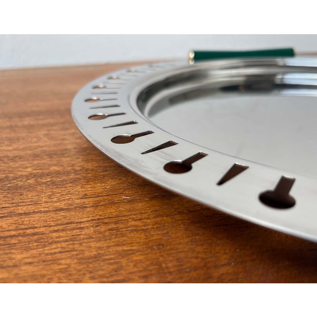 Postmodern Metal Tray from Inoxbeck, Italy, 1980s For Sale - Image 13 of 18