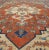 Tribal Antique Persian Serapi Rug in Geometric Medallion Design With Orange & Blue 8'2 X 11'3 For Sale - Image 3 of 16