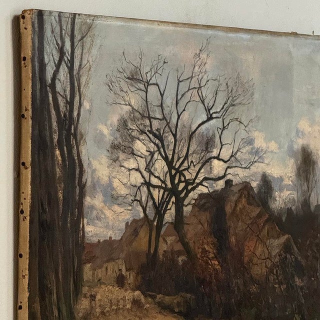 Late 19th Century Pastoral Oil Painting Signed j.b. François For Sale - Image 14 of 15