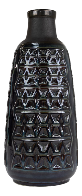Large Danish Ceramic Vase in Blue Glaze by Einar Johansen for Søholm, 1960s