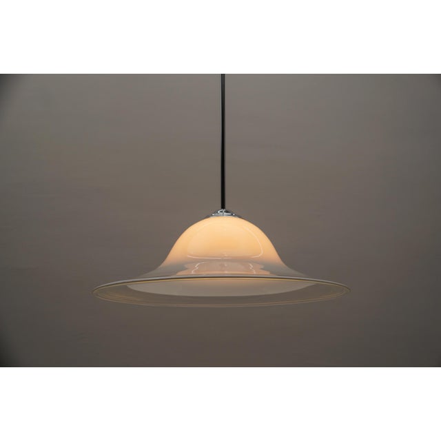 Metal Pendant Lamp in Murano Glass from Mazzega, Italy, 1970s For Sale - Image 7 of 13