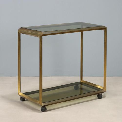 Goldenrod Vintage Serving Bar Cart, 1970s For Sale - Image 8 of 8