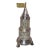 19th Century Silver Filigree Besamim Spice Tower Judaica Havdalah Turret W/ Flag For Sale