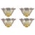 Wall Sconces in Gold, 1980, Set of 4 For Sale